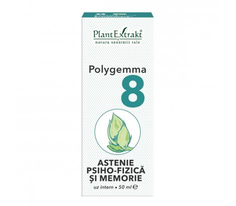 Polygemma nr.8 - astenie psiho-fizica / memorie, 50ml, PlantExtrakt