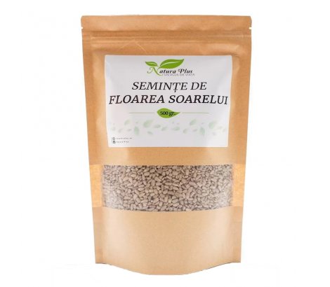 Seminte Floarea Soarelui, 500g, Natura Plus - 1