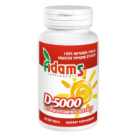 Vitamina D-5000, 30 tablete, Adams