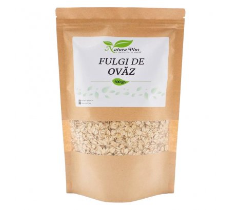 Fulgi de Ovaz intreg, 500g, Natura Plus