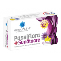Supliment alimentar Passiflora +Sunatoare, 30 comprimate
