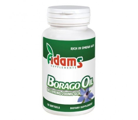 Borago Oil 1000mg 30cps. Adams Supplements