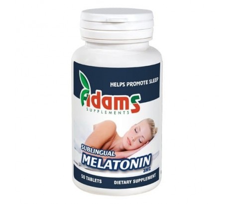 Melatonina Sublinguala 3mg 50 tablete Adams Supplements