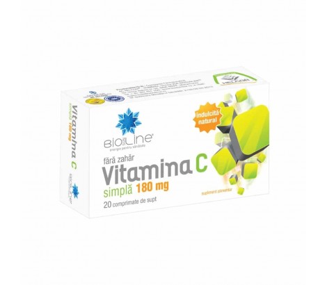 Vitamina C simpla 180 mg Helcor, 20 comprimate