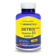 Supliment Alimentar Detrix Forte Vitamina D3 5.000 UI Herbagetica, 120 capsule