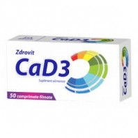 Calciu + Vitamina D3 50 cpr, Zdrovit