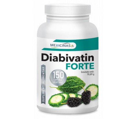 Diabivatin Forte, tratament diabet, 150 capsule, Medicinas