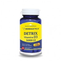 Detrix Vitamina D3 3.000 UI, 30 cps, Herbagetica